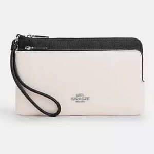 Coach Double Zip Wallet Wristlet